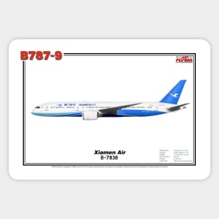 Boeing B787-9 - Xiamen Air (Art Print) Sticker